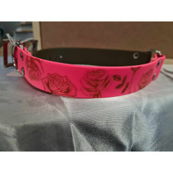 Collier Rose Néon/Vert Olive Militaire